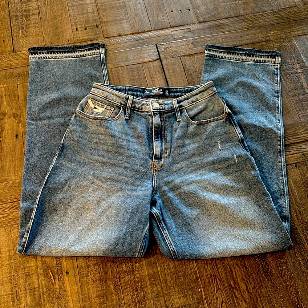 HOLLISTER ULTRA HIGH RISE DAD JEAN VINTAGE STRETCH CUT CUFFS 7L 28/33L Bundle